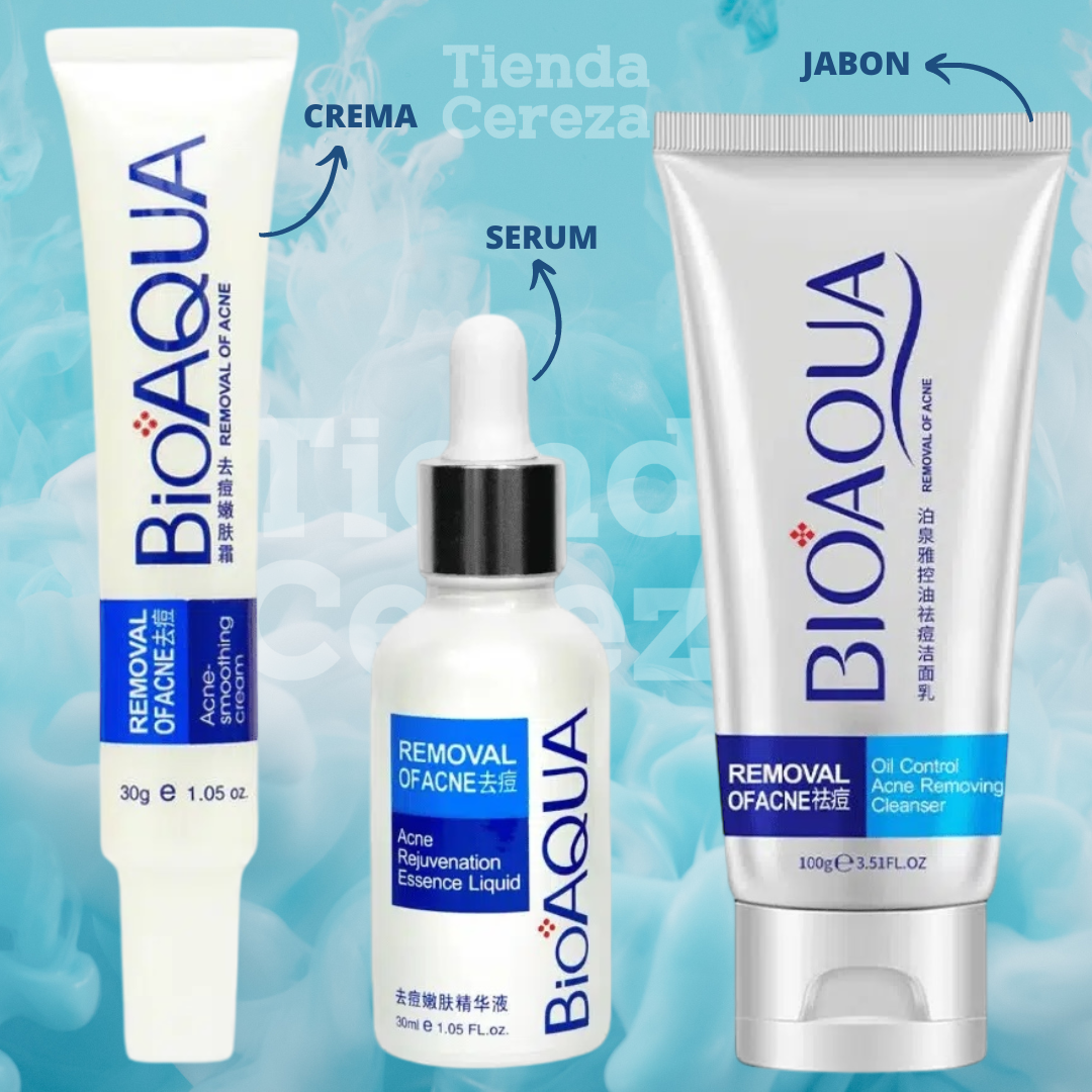 KIT BIOAQUA ANTIACNE X3 PRODUCTOS